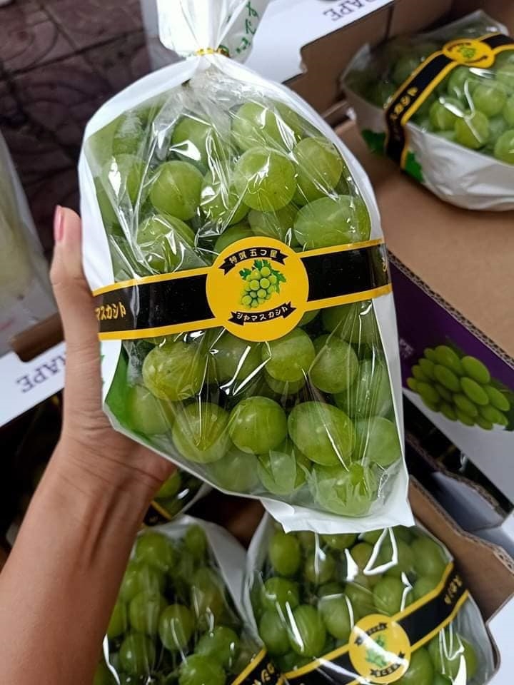 nho sữa xịn nho sữa xịn, nho sữa có chất lượng cao thì quả phải to, bóng, tròn như viên bi trâu và khi ăn thì có vị ngọt lịm cùng thoang thoảng vị sữa.