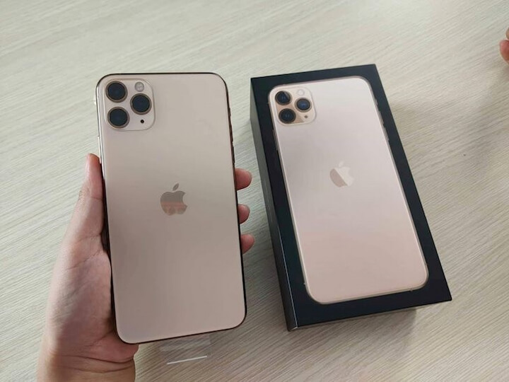 Nguyên hộp chiếc iPhone 11 Pro Max trước ngày mở bán - Ảnh:Minh Tuấn Nguyên hộp chiếc iPhone 11 Pro Max trước ngày mở bán - Ảnh:Minh Tuấn