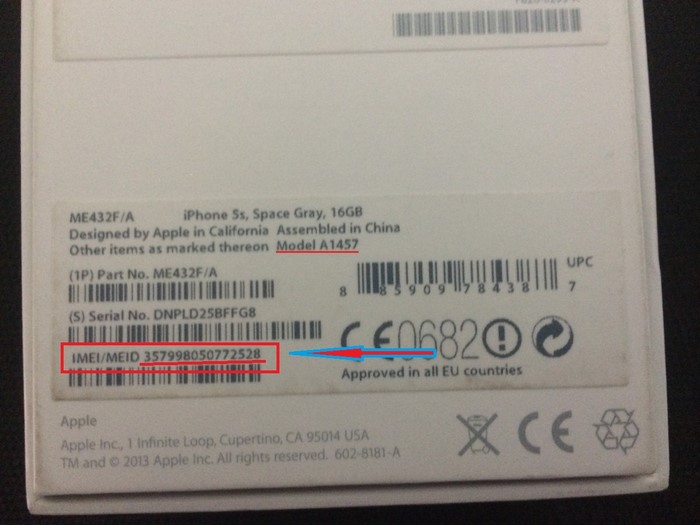 Xem số IMEI của iPhone ngay sau hộp đựng máy của bạn Xem số IMEI của iPhone ngay sau hộp đựng máy của bạn
