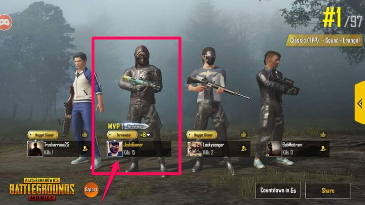 hình ảnh danh hiệu mvp trong pubg mvp trong pubg