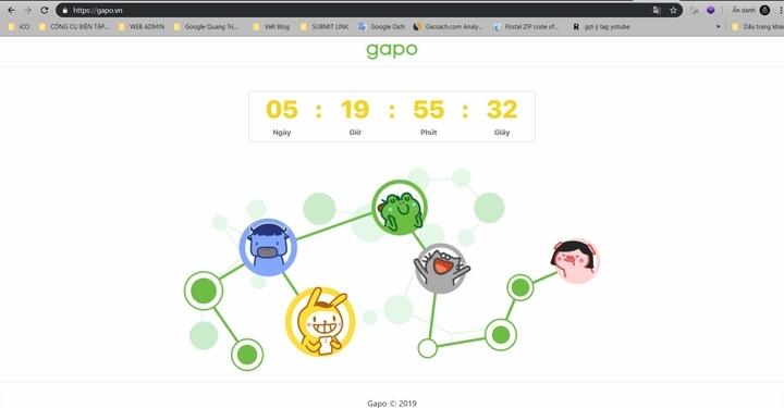 Chế độ đếm ngược trên gapo.vn Chế độ đếm ngược trên gapo.vn