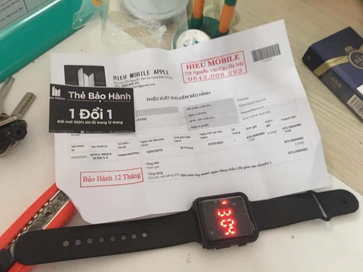Mua Apple Watch giả Mua Apple Watch giả, người dùng nhận được đồng hồ như "đồ chơi".