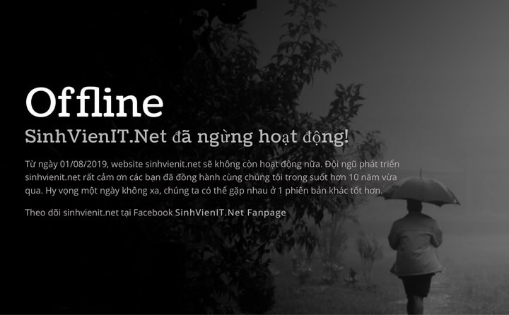 Diễn đàn SinhvienIT.net Chính Thức Đóng Cửa Sau 10 Năm Hoạt Động Diễn đàn SinhvienIT.net Chính Thức Đóng Cửa Sau 10 Năm Hoạt Động