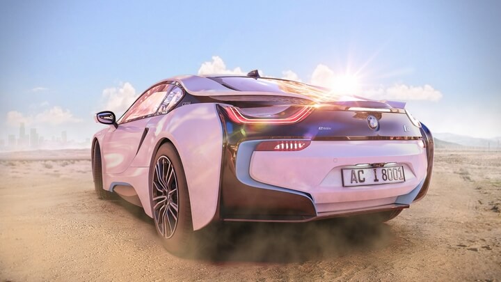 BMW i8 là chiếc xe sử dụng động cơ lai. BMW i8 là chiếc xe sử dụng động cơ lai.