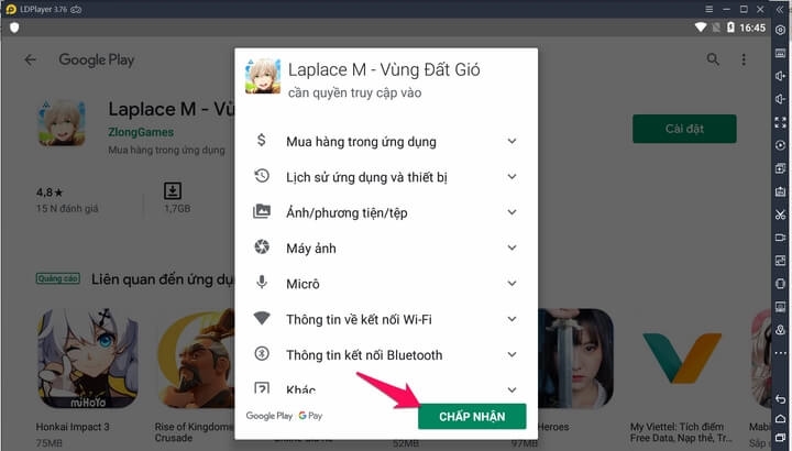 chấp nhận