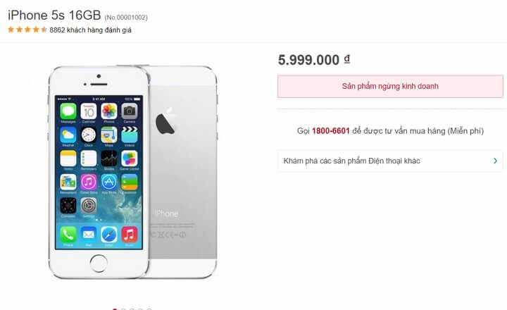 FPT shop cũng không còn bá 5S FPT shop cũng không còn bá 5S