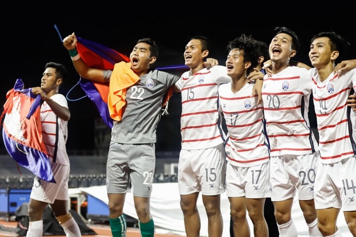 U22 Campuchia lại có màn thể hiện ấn tượng tại sea games 30