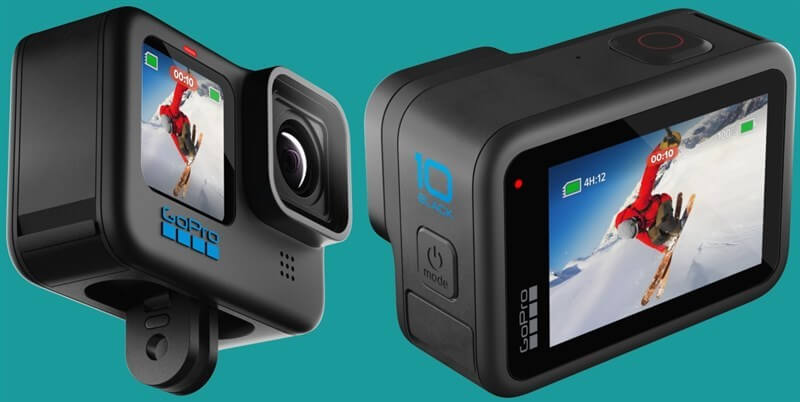 GoPro Hero10 Black có hai màn hình LCD