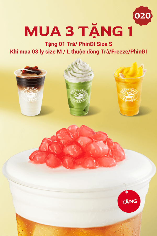 Mua 3 tặng 1 – Siêu deal cho nhóm đông