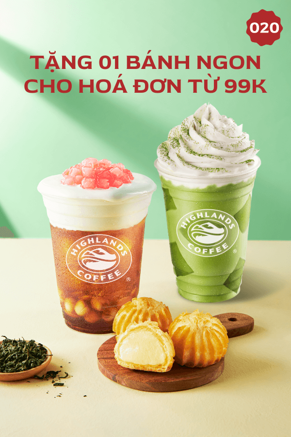 Tặng bánh ngon cho hóa đơn từ 99.000đ