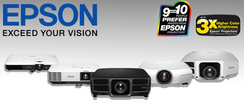 Các dòng máy chiếu Epson phổ biến hiện nay