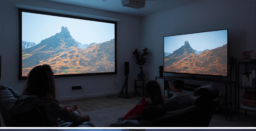 Tại sao máy chiếu đang có xu hướng dần thay thế TV trong phòng khách