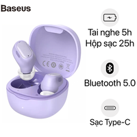 Tai nghe Bluetooth True Wireless Baseus WM01