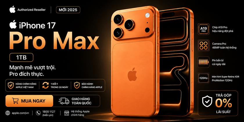 Giá iPhone 17 Pro Max 1TB