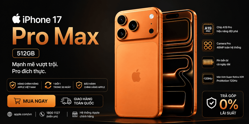 Giá iPhone 17 Pro Max 512GB